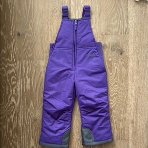 Purple Kids Snow Bibs